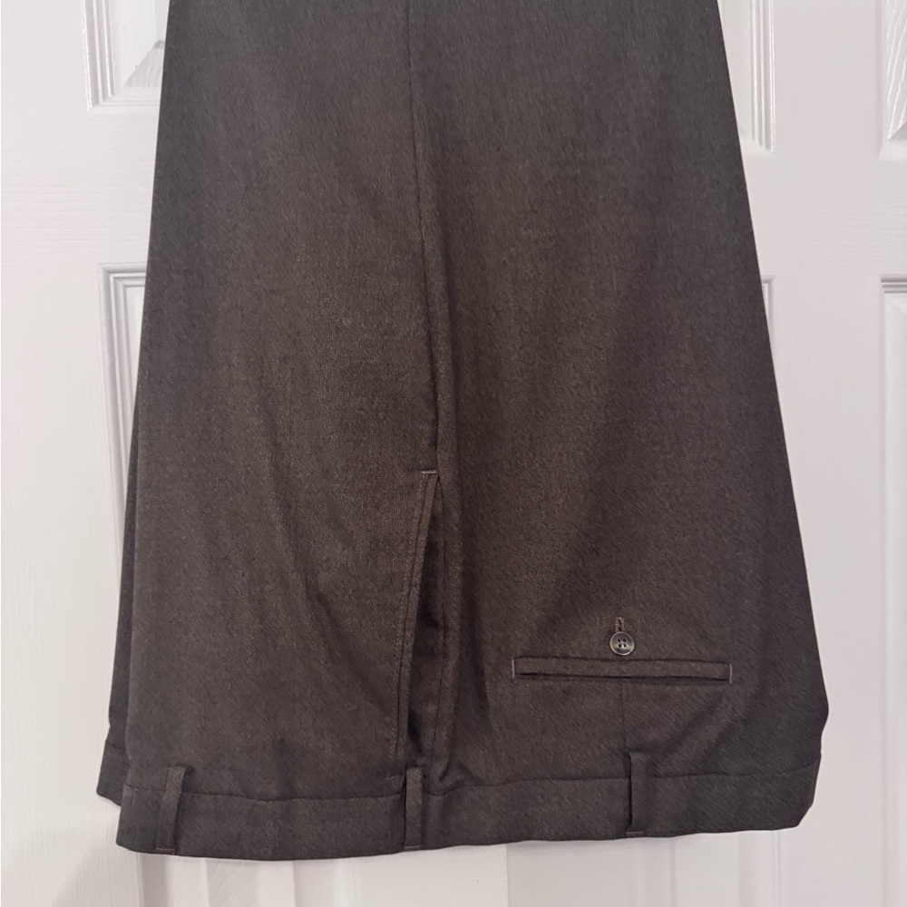 Roundtree & Yorke Navy and Brown TravelSmart Pants